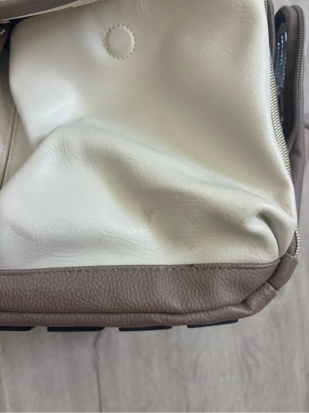 Itzy Ritzy Taupe Herringbone Baby Backpack Diaper Bag
